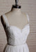 A-line sweetheart lace top chiffon open back simple Wedding Dresses with train, WD0364