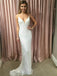 Sheath Spaghetti Straps V-neck Shining Cheap Prom Dress, PD0716