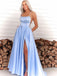 Spaghetti Straps A-line Cheap Long Prom Dresses,RBPD0129