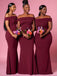 Elegant Straight Floor-length Mermaid Long Bridesmaid Dresses,RBWG0084