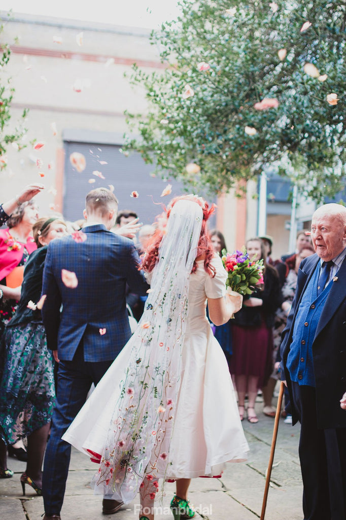 Elegant Off-shoulder A-line White Short Wedding Dresses, WD0315