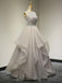 New Arrival A-line Floor-length scoop beading organza evening gowns, long prom dresses, PD0513