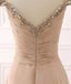 Charming Off-shoulder Floor-length A-line beading Evening dress,Wrinkled back zip long prom dress, PD0511