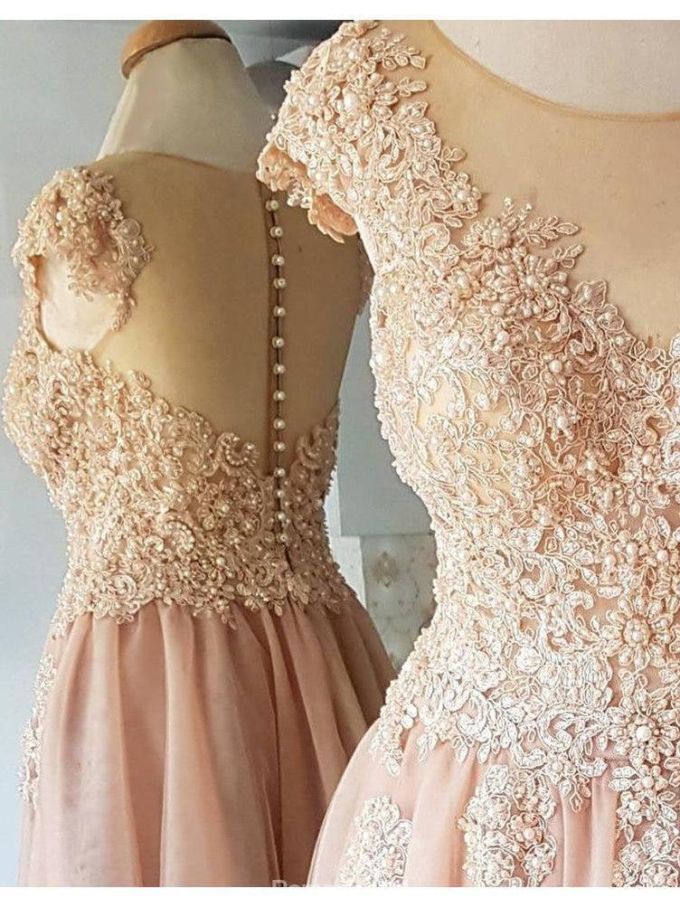 Sparkly A-Line Lace Appliques Beading Cap Sleeves Tulle Homecoming Dresses, HD0418