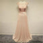 Chiffon Cap Sleeves Cheap  Lovely Party Cocktail Evening Long Prom Dresses Online,PD0194