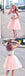 Two Pieces Cheap Spaghetti Straps Pink Tutu tulle Homecoming Dresses, HD0351