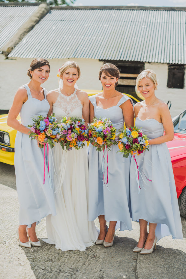 A-line Sweetheart Simple Cheap Short Bridesmaid Dresses, BD0608