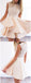Amazing Scoop Neck Sleeveless Lace Appliques Homecoming Dresses With Ruffles, HD0420