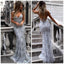 New Arrival Charming Floor-length Sequins Sexy V-neck Backless Spaghetti Strap Sleeveless Prom Dress, PD0419