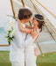 Mermaid V-neck Full Lace Wedding Dresses With Train, WD0443
