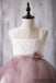 Newest Arrival Strap White Top Dusty Rose Tulle Cute Flower Girl Dresses, FG012