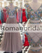 Amazing Two Pieces Beading Charming Ankle-length Lace up V-neck Cap Sleeve Prom Dress, PD0420