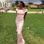 New Fashion Off-shoulder Pink Cheap Mermaid Simple Bridesmaid Dresses, BD0454