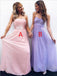 A-line Floor-length Strapless Bridesmaid Dresses With Pleats, BD0550