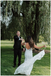 Mermaid V-neck Lace Appliques Long Wedding Dresses With Train, WD0483