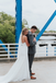 Sheath V-neck Sleeveless Light Ivory Lace Long Wedding Dresses, WD0486