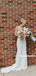 Mermaid Round-neck Sleeveless Appliques Backless Wedding Dresses , WD0489