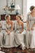 A-line Floor-length One-shoulder Long Chiffon Bridesmaid Dresses With Bow, BD0603