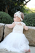 A-line Round Neck Short Sleves Lace Flower Girl Dresses, FG0155