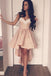 New Arrival sexy lace sweetheart short prom dresses, cheap homecoming dresses, HD0347