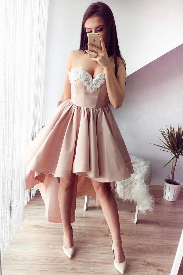 New Arrival sexy lace sweetheart short prom dresses, cheap homecoming dresses, HD0347