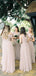 A-line Floor-length Off-shoulder Sequins Top Long Tulle Bridesmaid Dresses, BD0605