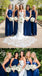 A-line Halter Floor-length Chiffon Simple Bridesmaid Dresses, BD0580