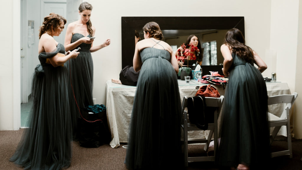 A-line Floor-length Sweetheart Backless Long Tulle Bridesmaid Dresses, BD0617