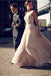 A-line Floor-length Appliques Long Tulle Prom Dresses, PD0658