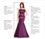 A-line Deep V-neck Backless Beading Red Chiffon Homecoming Dresses, HD0465