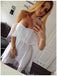 New Arrival Off-shoulder Sleeveless Simple Short Tulle Homecoming Dresses, HD0470