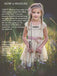 White round neck sleeveless appliques tulle princess dresses, wedding flower girl dresses, FG0124