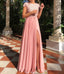 A-line Floor-length Backless Beading Long Prom Dresses, PD0674
