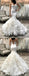 Popular Mermaid Sleeveless Sweetheart V back Wedding Dresses With Ruffles, WD0391