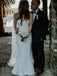 Sweetheart Strapless Cheap Simple Long  Wedding Dresses With Train, WD0457