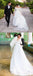 Off-shoulder Long Sleeves Lace Tulle Wedding Dresses With Train, WD0451