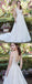 Brand new Embroidery V-neck Elegant Sleeveless Tulle Long Wedding Dress with train, WD0379