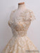 New Hot Sale V-neck Lace Cap Sleeves short Prom Dress, Elegant homecoming dresses, HD0323