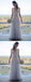 A line V-neck Vintage Lace Top Sleeveless Tulle Skirt Beach Wedding Dresses, WD0423