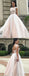 Long Beaded Tulle Ball Gowns, Lace Appliques Open Back Wedding Dresses, WD0428