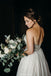 Sweetheart Beading Top Long Backless Chiffon Wedding Dresses, WD0434