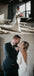 Simple Elegant Long Sleeves Backless Wedding Dresses With Train, WD0438