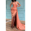 Sexy Sweetheart Side Slit Sunset Long Bridesmaid Dresses with Trailing, BG594