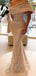Sparkly Off the Shoulder Mermaid Sequins Ivory Evening Prom Dress Online, OL084