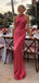 Sexy Halter Mermaid Sleeveless Watermelon Evening Prom Dress Online, OL104