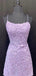 Elegant Spaghetti Straps A-line Lilac Short Homecoming Dresses Online, HD0718