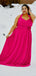 Elegant Halter A-line Chiffon Azalea Long Bridesmaid Dresses, BG414