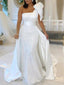 Elegant One Shoulder Mermaid Satin White Long Prom Dress Online, OL269