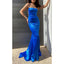 Sexy Satin Spaghetti Straps Mermaid Long Royal Blue Bridesmaid Dresses Online, BG629