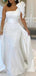 Elegant One Shoulder Mermaid Satin White Long Prom Dress Online, OL269